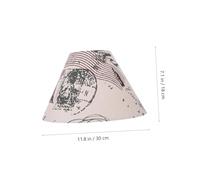 Toddmomy Abat-jour Décoratif Tissu pour Lampe de Bureau Abat-jour de Sol Maison Motif Aléatoire Blanc Cassé Compatible Style Hôtel Chic et Simple