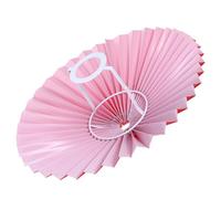 Toddmomy Abat-Jour en Tissu pour Lampe de Table et Lampadaire, Abat-Jour Rustique Armature, Design Plissé 31 CM, Accessoire Lampe Décoratif pour Chambre et Salon