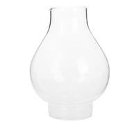 Toddmomy Abat-jour vintage en verre soufflé pour lampe à pétrole, forme ronde avec design classique, protection contre le vent, parfait pour usage intérieur chaleureux