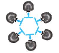 Toddmomy Abreuvoir pour Lapin 6 Pcs Distributeur d'eau pour Animaux De Compagnie Bol à Boire pour Petit Modèle en Acier Inoxydable Facile à Installer Pratique Et