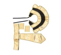 Toddmomy Accessoires Costume Égyptien Roi Ensemble Complet Chapeau Collier Ceinture et Manchettes pour Homme Confortable et pour Halloween Cosplay et Fête