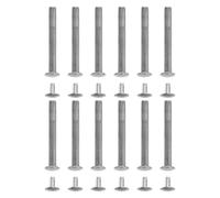 Toddmomy Accessoires de Réparation pour Éventails Pliants, Lot de 12 Rivets en Alliage de Zinc Écrous, Kit de Fixation pour Éventails Faits Main, Clous à Tête Ronde 3 MM, pour Entretien à