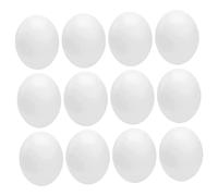 Toddmomy Accessoires Délicats 12 Pièces Œufs Simulés Portables Œufs d'oiseaux Réels Substitut pour L'élevage Décorations de Pâques