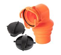 Toddmomy Adaptateur Coude pour Tuyau Égout RV Étanche sans Fuite Capuchon PVC Durable pour Raccordement Tuyau et Valve Évacuation