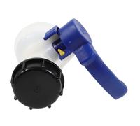 Toddmomy Adaptateur pour Réservoir IBC Dn40 Vanne à Bille pour Cuve Industrielle, Usage Chimique Et Arrosage, Vanne en Plastique Robuste Connexion 75 Mm pour Contrôle De Liquide