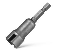 Toddmomy Adaptateur Tournevis Douille Hexagonal en Acier Argenté 65mm ouille Fendue, Design Précis et Haute Résistance, pour Boîte à Outils et Entretien Automobile