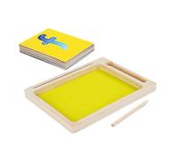 Toddmomy Alphabet Learning Toy with Exploration Tray for and Preschoolers Educational DIY Writing and Tracing Board