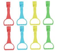 Toddmomy Anneaux de Traction Bébé 8 Pcs Multi-couleurs, Anneaux de Maintien pour Tout-petit, Support D’apprentissage Debout, Plastique Léger, Jeu D’exercice Motricité et Marche en Co-
