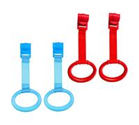 Toddmomy Anneaux de Traction pour Berceau Bébé 4 Pcs Accessoire D’aide la Station Debout Plastique Léger et Sûr pour Développement Moteur et Éveil Dès la Naissance Convient Lit Bébé