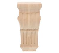 Toddmomy Appliques Décoratives en Bois Sculpté, Supports d'Angle pour Meubles, Surface Lisse à Peindre, 17 CM, pour Décoration d'Intérieur