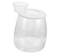 Toddmomy Aquarium Transparent Plastique Réservoir De Poissons De Bureau Petit Bac pour Et Décoration De Bureau Design Créatif Et Pratique