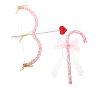 Toddmomy Arc Cupidon Rouge Ensemble Costume Déguisement pour Saint Valentin Accessoires Cosplay Fête Romantique