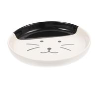 Toddmomy Assiette Plate Chat Céramique Anti-débordement Protection du Cou pour Alimentation Intérieure Petits Animaux