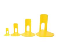 Toddmomy Attelle Orthopédique pour Pattes D'oiseaux et Perroquets, Plastique Jaune, Ajustable Stabilité Renforcée, Pack de 4 Pièces pour Usage Vétérinaire et Guérison