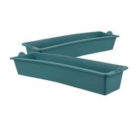 Toddmomy Auge de Reproduction en Plastique Vert Grosse Capacité, Facile à Nettoyer, pour Élevage de Bovins et Oies en Exploitation Agricole, Lot de 2 Pièces