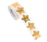 Toddmomy Autocollants Étoiles Holographiques 500 Pièces 38 CM Diamètre Rouleau Autocollants de Récompense pour Garçon et Filles Maternelle Gommettes Autocollantes Décoratives pour