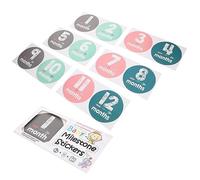 Toddmomy Autocollants Mensuels Numériques Stickers de pour Né Accessoires Photo Durables et Faciles à Nettoyer pour Souvenirs et Partage Réseaux Sociaux