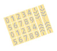 Toddmomy Autocollants Réfléchissants Faciles en Pvc Auto-adhésifs Argentés Lot de 4 Sets de Sets pour Numéros de Boîte aux Lettres pour Extérieur et Plaque de Porte