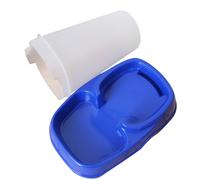 Toddmomy Automatic Pet Feeder Distributeur Alimentaire Automatique pour Chien et Chat Plastique Facile à Nettoyer pour Absences Courtes Bleu Foncé
