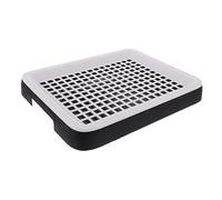 Toddmomy Bac À Litière pour Hamster Bac À Litière en Polaire avec Grille Piège Système De Foin De Lapin pour Chien Friandises Pot D'Intérieur Propre pour