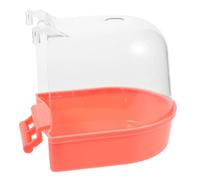 Toddmomy Bac De Bain pour Perroquet Et Petit Oiseau De Compagnie Boîte De Bain Plastique sans Odeur Accessoire De Bain pour Cage à Oiseaux Nettoyage Facile