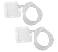 Toddmomy Bac de récupération d'eau 2 ensembles plastique blanc pour unité extérieure de climatiseur avec installation simplifiée, accessoire pour climatiseur mobile