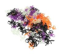 Toddmomy Bague Jouet Araignée Halloween en Plastique, Lot de 200 Pièces | Décoration d'Halloween Créative, Forme Araignée, pour Fête Costumée et Concert, pour Ados et Bébés