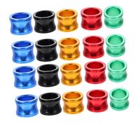 Toddmomy Bagues pour Pattes De Pigeon Colorées en Aluminium Solide 20 Pièces pour Marquage d'oiseaux Voyageur Usage Aviaire Professionnel