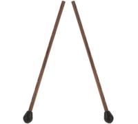 Toddmomy Baguettes de Batterie en Bois Tête Silicone pour Tambour à Langue, Maillets de Percussion Compactes, Accessoires pour Musiciens en Cours de Musique, Paire de 2