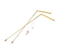 Toddmomy Baguettes De Sourcier en Cuivre Portables pour Chasseurs De Fantômes Et Recherche D’Or 2 Pièces Télescopiques Compactes Métal Résistant, Utilisation Amateur Et Professionnelle