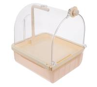 Toddmomy Bain Oiseaux Suspendu pour Cage Douche Automatique pour Perroquet Perruche Brun Électrique avec Tête De Pulvérisation 180°