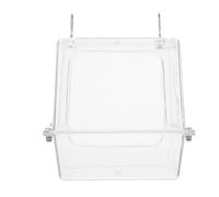Toddmomy Bain Suspendu pour Oiseaux en Acrylique, Accessoire Pratique pour Cage, Permet aux Perroquets et Petits Oiseaux de Se Baigner Facilement