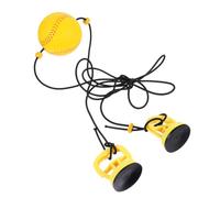 Toddmomy Balle de Boxe à Ventouse Jaune, Ballon Suspendu D'entraînement | Corde Élastique Réglable, Rebonds Équilibrés, PU Cuir, pour Précision des Coups, Coordination Œil-main Couleur Aléatoire