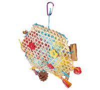 Toddmomy Balle pour Perroquet Jouet à Mastiquer avec Papier Déchiqueté pour Oiseaux pour Décompression Accessoire pour Cage à Oiseaux