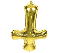 Toddmomy Ballon en Aluminium de Croix pour Baptême Décoration de Fête pour Baby Shower Gonflage Facile 1 Pièce pour Célébrations Religieuses
