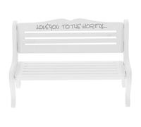 Toddmomy Banc Miniature en Bois Blanc à Monter Soi-même, Modèle pour Maison de Poupée, Meuble Décoratif pour Scènes Miniatures, Fournitures pour Mini-Maisons, Accessoire Micro-Paysage