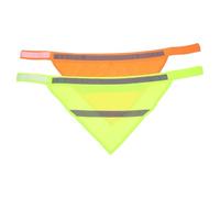 Toddmomy Bandanas Haute Visibilité pour Animaux de Compagnie 2 Pièces, Couleur Aléatoire, Lavables en Machine, pour Activités Nocturnes et Balades