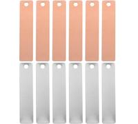 Toddmomy Bandes Électrodes Zinc et Cuivre 6 Paires pour Batterie Fruits Anode Zinc et Feuille Cuivre Matériaux Éducatifs pour Expériences Scientifiques Scolaires et Démonstrations