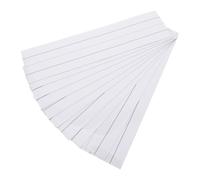 Toddmomy Bandes Magnétiques Blanc 10 Pièces Lignées, Effaçables à Sec | Plastique à Dos Aimanté, Format Quatre Lignes et Trois Espaces, pour Surfaces Métalliques