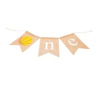 Toddmomy Bannière Anniversaire Lin Drapeau Suspendu Décoration Pratique pour Fête un An Fanion Queue de Poisson Ornements Suspendus