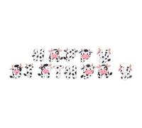 Toddmomy Bannière d'Anniversaire à Thème Ferme Fanions Décoratifs Vache Papier Réutilisable Taille pour Fête Garçon et Filles Intérieure et Extérieure Décoration Festive Joyeuse