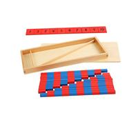 Toddmomy Barres de Comptage Montessori Rouge et Bleu Éducatif Mathématique pour Garçon Fille Apprentissage Précoce des Pédagogique Sécurisé pour Garçons et Filles