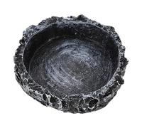 Toddmomy Bassin d'eau pour Reptiles Peluche Crabe Accessoires De Tortue Réservoir De Lézard Cage Cochon Huppé Tortue Mangeoire Lampe Chauffante, Ampoule, Reptile Récipient Bol Résine