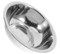 Toddmomy Bassine à Vaisselle en Acier Inoxydable Argentée, Résistante la Rouille et Facile à Nettoyer, Bassin Multifonction Moderne et Minimaliste pour Bains de Pied et Lavage du Visage