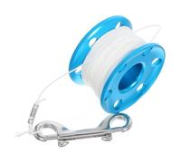 Toddmomy Bobine de Plongée Aluminium avec et Crochet Anti-nœuds et Flottant pour Plongée sous Snorkeling Récupération Facile et Polyvalente