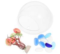 Toddmomy Bocal Suspendu Acrylique Transparent pour Poissons Aquarium Mural Décoratif de Diamètre Économise de Espace et Crée Une Unique Intérieur
