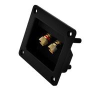 Toddmomy Boîte à Bornes Audio Voies Cuivre Pur pour Enceintes Connecteur Flexible pour DIY Plaque Terminale Renforcée Connexion Stable