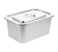 Toddmomy Boite à Compost Cuisine en Acier Inoxydable Argenté avec Couvercle, Petit Bac à Compost Cuisine Comptoir, Pratique pour Déchets Alimentaires