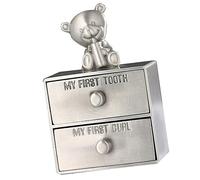 Toddmomy Boîte à Dents pour Bébé et Boîtes Souvenirs Vintage, Garçon et Fille, Plastique Sûr, pour Rangement de Dents de Lait, Coffret Présent pour Conserver les Souvenirs D’enfance