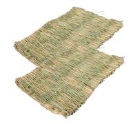 Toddmomy Boîte De 2 Pièces natte de Paille Tunnel de Poulet Petit poulailler Les Poules Cage à cailles décor de Poulet approvisionnement en Poulet Tapis pour Animaux de Compagnie doublures
